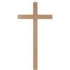 Holyart Croce Dritta scolpita Naturale, 12 cm (4.73 INC.)