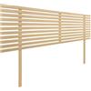 DHOME Testiera in Legno Riciclato DM con Gambe Stile Giapponese Letto Pallet Supporti inclusi (Legno Naturale, 160cm)