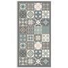 Panorama Tappeto Vinile Corridoio - Varie Dimensioni - (Idraulico Piastrelle Azzurro 60 x 250cm)