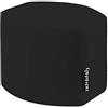 extroitaly Agata - Pouf Poltrona Relax Prodotto Italiano (Portata 100Kg) per Sedersi Design Moderno, Poltroncine da Salotto, Camera, Giardino, in Ecopelle Idrorepellente Sfoderabile (nero)