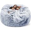 WXQY Puff Poltrona a Sacco Fodera per Pouf a Sacco da Esterno Puff Bean Bag Chair XXL Senza Imbottitura Gigante in Tessuto per Adulti Bambini, Pouf da Soggiorno, Grande Poltrona Copertura
