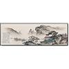 Dvbhd Quadro su Tela Soggiorno Arte della Parete di Paesaggio in Stile Giapponese Quadri Tradizionale di Montagna e Fiume Orizzontale su Tela Poster Decor50x70cm x1 Senza Cornice