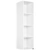 Casaria Libreria a 4 Scomparti 106x30x30cm Portata 40kg Scaffale Libri Soggiorno Camera da Letto