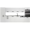 B BELINI GROUP Belini - Blocco cucina Naomi - Mobili da cucina da incasso, 360 cm, senza elettrodomestici con pensili e armadi, con controsoffitti, colore: Bianco opaco