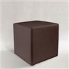 AM DESIGN Pouf, POUFF, Puff, PUF, CUBO, Ecopelle, Eco-Pelle, POGGIAPIEDI, Seduta, Design, Made in Italy (Marrone)