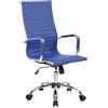 Archimede HC-9814H, Dallas Poltrona Presidenziale, Blu, 54 x 63 x 116 cm