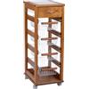 LIBEROSHOPPING.EU - LA Tua CASA in Un CLIK Carrello SALVASPAZIO portafrutta e cassetti cm 29 x 39 x 84h (Rovere)