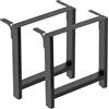 Wiltec Base per tavolo 80x72 cm verniciatura a polvere nero Telaio per tavoli gambe tavolo