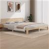 BAZZI Letto Matrimoniale/Letto Una Piazza, Giroletto in Legno Massello di Pino 200x200 cm