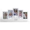 Gicos Porta Foto Cornice Multiplo 5 posti Decoro Family Colore Bianco 54 * 2 * 25 cm MOG-766046