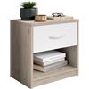 GIANTEX Comodino con Cassetto, Comodino Moderno con Cassetto Scorrevole, Ripiano Aperto, Pattini Antiscivolo, 38,5 x 28 x 40,5 cm, 7 Colori