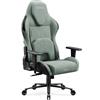 DIABLO X-One Prime Sedia da Gaming Ergonomica in Tessuto con Seduta Refrigerante, Poggiatesta Memory Magnetico, Supporto Lombare Regolabile, Braccioli Regolabili e Base in Metallo Ghotic Green