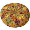xueneige Cuscino rotondo in stile marocchino Cuscino bohemien imbottito per yoga e meditazione tatami per soggiorno e camera da letto Decorazioni per la casa