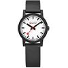 Mondaine - Essence Orologio Donna 32mm - Orologio da polso ufficiale Swiss Railways Cinturino in materiale rinnovabile nero - Impermeabile fino a 30 m sostenibile - Diverse varianti - Orologi per uomo