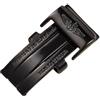 ROUHO Orologio Chiusura Deployante 20mm Pelle Cinturino Orologio Acciaio Inox Pieghevole Orologio Fibbia per Breitling Aviation Chronograph Challenger-Nero