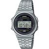 Casio Orologio digitale unisex per adulti, quadrante nero A171WE-1ADF, Argento Digitale, 38.8×36.6×9.2mm, Digitale