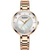 CURREN Orologi da polso da donna, in oro rosa, di lusso, al quarzo, impermeabile, da donna rose gold white