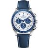 RollsTimi Pagani Design 1701 Orologio Uomo Quadrante Bianco Cronografo al Quarzo Uomo Movimento Japan VK63 Acciaio Inossidabile Orologio Sportivo Resistente a 100 metri di Acqua, 1701 - Blu, Retrò
