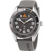 Nautica N83 N83 Finn World - Orologio da uomo con cinturino in silicone grigio (modello: NAPFWF202), argento/grigio, Argento/Grigio, Cinturino