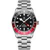 TYBERLEY PaganiDesign Orologi da uomo automatici meccanici GMT Lunetta in alluminio Sintetico Zaffiro Bracciale in acciaio inox 200M impermeabile Luminess Orologi da polso sportivi a carica automatica