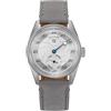 Seestern Sugess S451 Regulator Automatico Acciaio Pelle Grigio Bianco Orologio Uomo