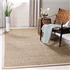 Safavieh Tappeto in Fibra Naturale per Soggiorno, Sala da pranzo, Camera da letto - Natural Fiber Collection, A Pelo Corto, Naturale e Beige, 91 X 91 cm