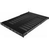 StarTech.com Scaffale rack per server - 1U - Profondità di montaggio regolabile - Resistente - Rack - Scaffale - Nero - 1U - 48,3 cm (19") - per P/N: RK1233BKM, RK2433BKM, RK2537BKM, RK3236BKF, RK4236BKB, RK4242BK24, RK4242BK30