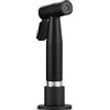 CIENCIA Spruzzatore per rubinetto da cucina in acciaio inox per lavello da cucina, set spruzzatore laterale, testa di spruzzo estraibile con tubo spruzzatore laterale e supporto per spruzzatore, nero,
