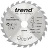 Trend Wood Cordless ATBR Lama per sega circolare, diametro 210mm, foro 30mm, 24 denti, taglio 1.8mm, angolo +20°, metallo duro (TCT), finitura grossolana, CSB/21024TC