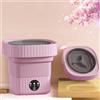 KJHYYPP Lavatrice Portatile, Piccola Lavatrice da 9 Litri, Mini Lavatrice Pieghevole per la Pulizia Profonda della Biancheria Intima, Verde (Pink)