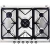 Smeg SR975XGH Incasso Piano cottura a gas Acciaio inossidabile piano cottura