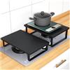 SHAARI Copertura Per Fornelli A Gas, Ripiano Per Piano Cottura A Induzione In Acciaio Inossidabile Resistente E Durevole(Black,30x54x16.5cm)
