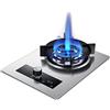 CHALKE Stufa a gas da 33 cm, 5,2 KW-9 cavità fiamma alta, funzione timer, stufa a gas portatile con tubo flessibile per risparmio energetico e protezione antincendio (dimensioni: NG)