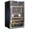 VINUMDesign - Cantina Vino VD60SCSW con Porta in Acciaio Inox e Vetro da 49,5cm