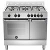 Bertazzoni La Germania Americana AMN9P5EXV Cucina Piano cottura Acciaio inossidabile Gas A - Forni e cucine (Cucina, Acciaio inossidabile, Rotativo, Nero, Anteriore, Inferiore destro)