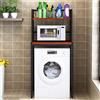 Nordivo Supporto lavatrice Asciugatrice per Regolabilein Altezza,mobiletto sopra lavatrice,Tamburo Lavastoviglie Ripiano Di Stoccaggio,per Bagno, Cucina, Balcone, Lavanderia(Black/red,43.3in/110CM)