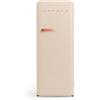 CREATE / RETRO FRIDGE 150 TERRACOTA/Frigorifero sabbia con maniglia terracotta e congelatore 281L / 102W, 150cm, 3 ripiani, regolatore di temperatura, portabottiglie, 60x60x150cm