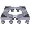 Generic Base per lavatrice regolabile Base per lavatrice resistente Base per lavatrice regolabile Lunghezza/Larghezza 52-66 cm Base per staffa per supporto per asciugatrice per lavastoviglie Conteni