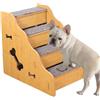 Generic Scalini per cani - 45 x 30 x 40 cm, rampa per cuccioli | scale antiscivolo per cani - per appartamento, camera da , soggiorno, divano interno, camper, divano, finestra