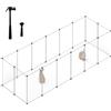 EUGAD Recinto Coniglio in Plastica, Recinto per Cuccioli e Piccoli Animali, Box per Piccoli Animali, Recinzione Modulare per Conigli,Criceti, Porcellini d'India,Roditori-302x102x72cm