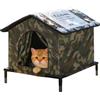 Generico Casa Per Gatti Da Esterno - Riscaldante Impermeabile - Cuccia Invernale Calda Per Gattini,Per Inverno Cucciolo Interno Esterno Giardino Cortile Patio Balcone Corridoio
