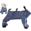 Generic Leggings per cani con stivali - Sictigare stivaletti a pioggia con cinturini, attrezzatura a impermeabile | Copertine per le gambe anti-fallo per i giorni di neve, superfici bagnate, marciapiedi