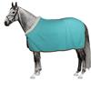 Horses, Coperta Cavallo in Pile Fluffie con Inserto in Pelo sul Collo, con Sottocoda in Nylon (145 cm, Azzurro)