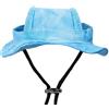 QEOTOH Cappello da Sole per Cani con Fori per le Orecchie, Visiera Rotonda da Principessa per Animali Domestici da Pescatore per Esterni con Cinturino