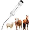 yeesport Grande pistola di alimentazione veterinaria regolabile del metallo 500ML, siringa riutilizzabile della capra della siringa di grande dosaggio