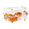 Rrlihjgu Casette Per Conigli | Gabbia Trasparente Con Visuale Completa | Habitat Decorativo Trasparente Per Le Attività Con Dispenser E Ruota Per Cincillà Per Riposare Giocare E Per Conigli