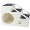 Generico Scale Per Cani - Rampa Antiscivolo Pieghevole 2 In 1 | Casetta Per Cuccioli Piccola, Piattaforma Pieghevole Per Accesso Agli Animali, Sgabello Antiscivolo Per Animali Domestici Per La Casa, Soggiorno,