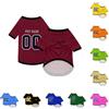 Generic Maglietta per cani personalizzata con logo, stampa di testo o immagine, maglietta da baseball per calcio, magliette personalizzate per cani di taglia piccola, media e grande, ragazza/gatto/gattino, XS