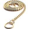 ZESLIV collana rame per cani, collana per cani Resistente Catena Serpente Collari per Cane Grandi Media per Allenamento Collare Strozzo, Catena di rame