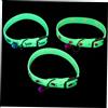 NUOBESTY Collare Fluorescente per Cani Piccoli in Silicone, Regolabile e Delicato sulla Pelle, 3 Pezzi per Gatti e Cuccioli, per Feste e Matrimoni Colore Casuale